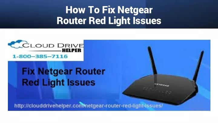 how to fix netgear router red light issues