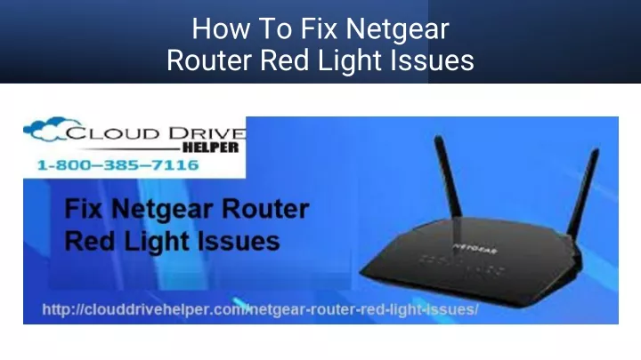 how to fix netgear router red light issues