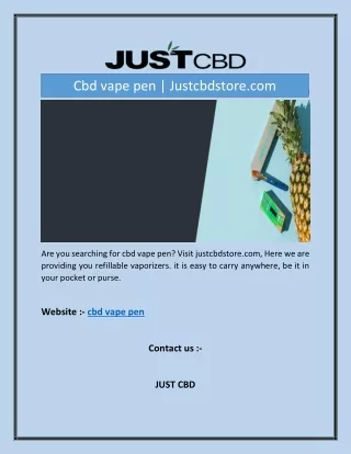 Cbd vape pen | Justcbdstore.com