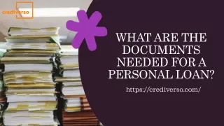 What Are The Documents Needed For A Personal Loan