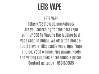 LETS VAPE