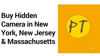 Buy Hidden Camera in New York, New Jersey & Massachusetts