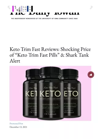 Keto Trim Fast Reviews: Burn Fat And Weight Loss Pills || Cost, Price, How To Us