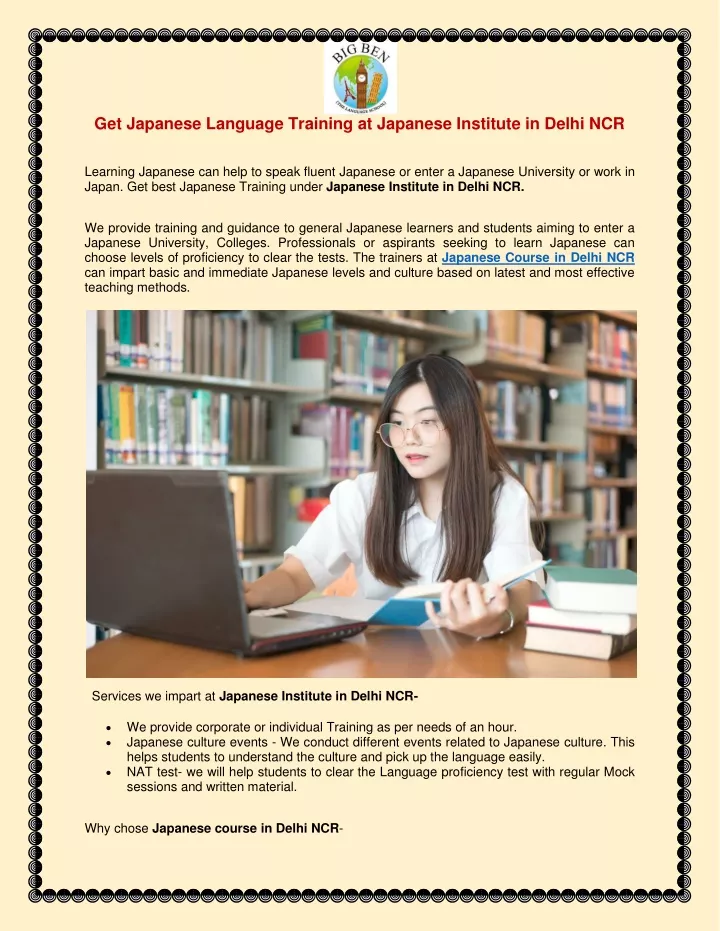 get japanese language training at japanese