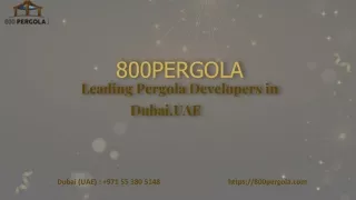 800pergola leading pergola developers in dubai uae
