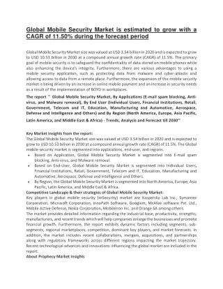 global mobile security market is estimated