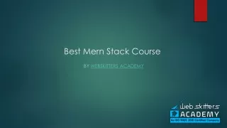 MERN Stack course