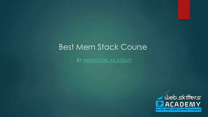 best mern stack course