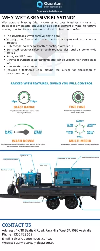 why wet abrasive blasting