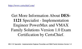 Dell DES-1121 Exam Certification Training Kit by CertsChief.com