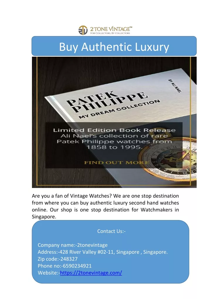 buy authentic luxury