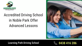 Accredited Driving School in Noble Park and Caulfield South