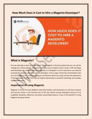 how much does it cost to hire a magento developer