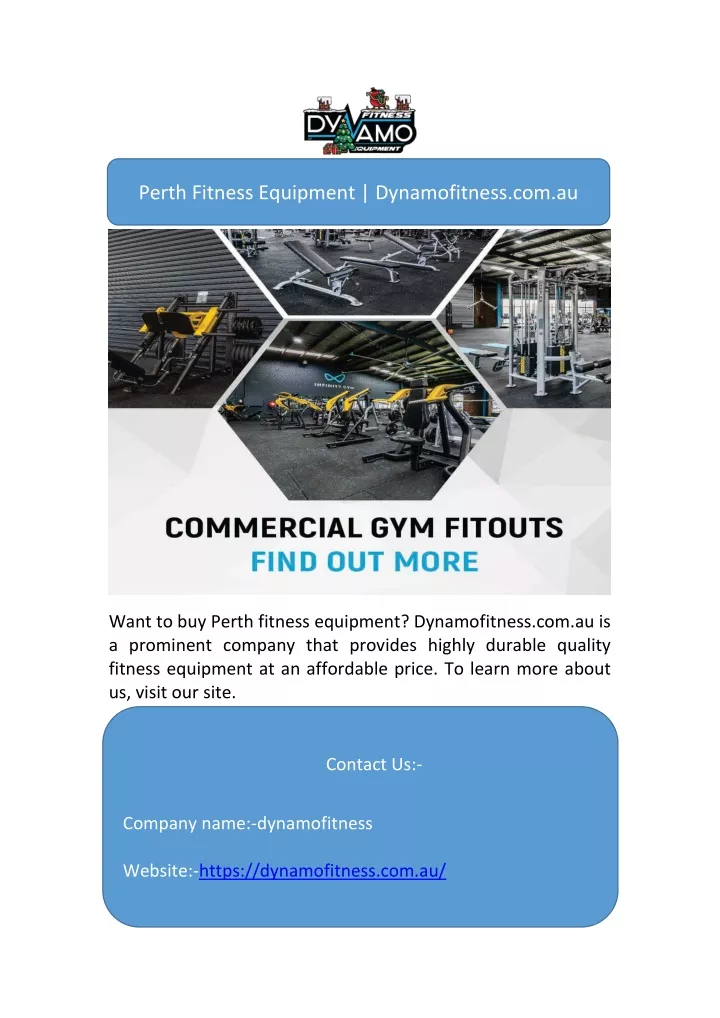 perth fitness equipment dynamofitness com au