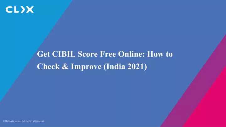 get cibil score free online how to check improve