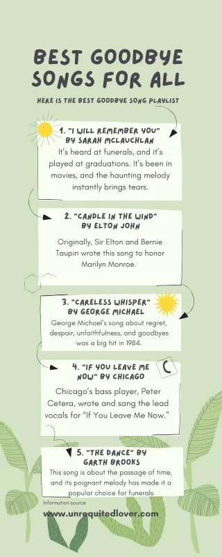best goodbye songs for all