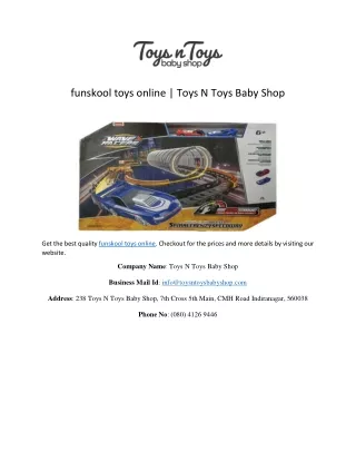 funskool toys online | Toys N Toys Baby Shop