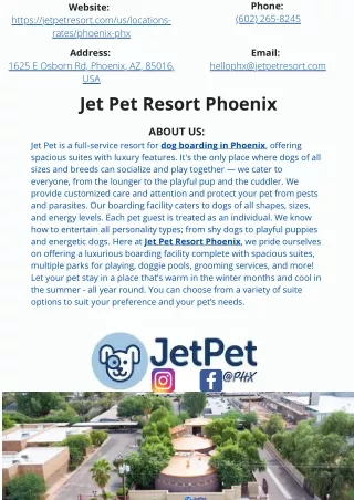 Jet Pet Resort Phoenix