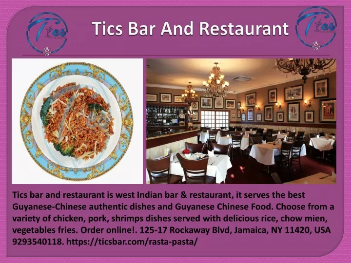 tics bar and restaurant