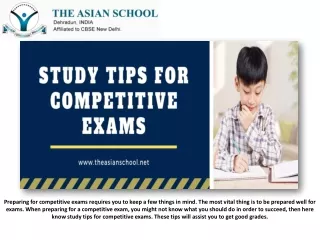 preparing for competitive exams requires