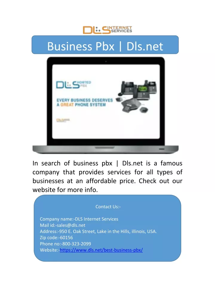 business pbx dls net
