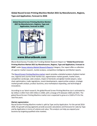 global round screen printing machine market 2021