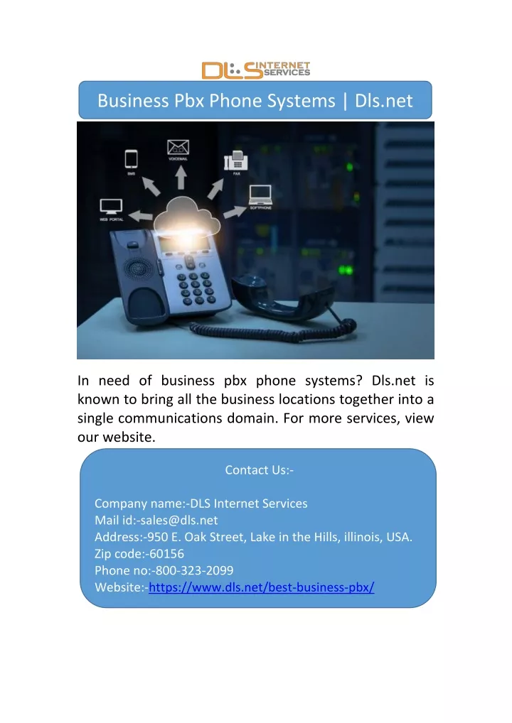 business pbx phone systems dls net