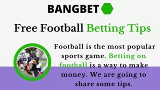 Free Football Betting Tips