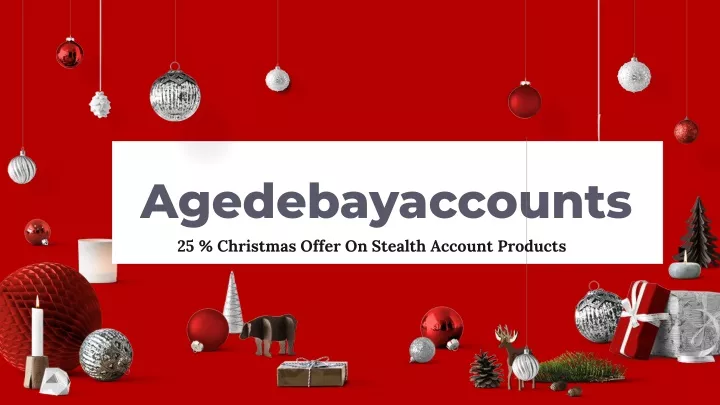 agedebayaccounts 25 christmas offer on stealth