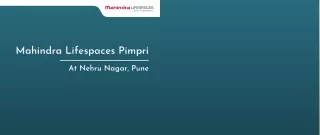 mahindra lifespaces pimpri