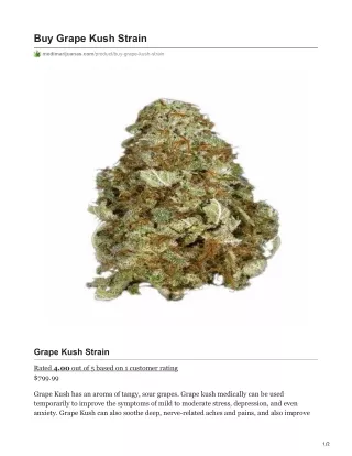 buy grape kush strain