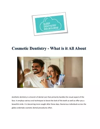 Cosmetic Dentistry
