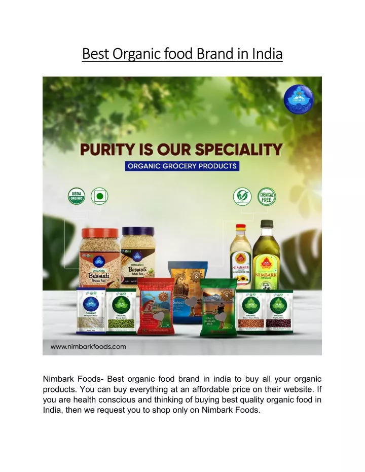 best organic food brand in india best organic