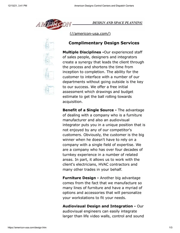 Design & Space Planning Services