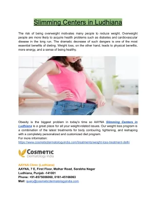 slimming centers in ludhiana