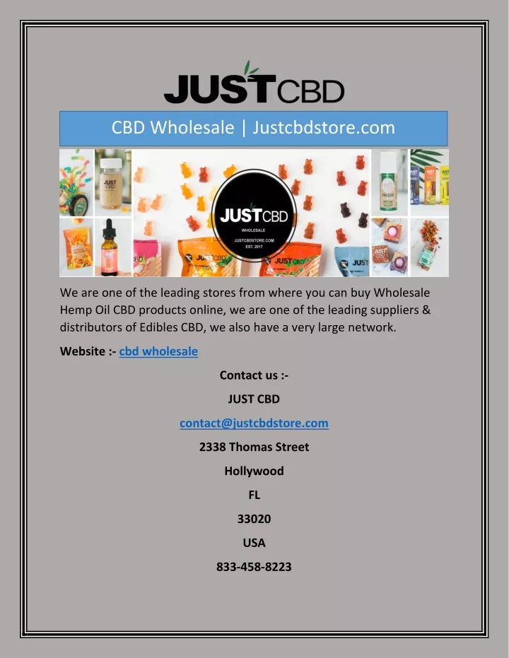 cbd wholesale justcbdstore com