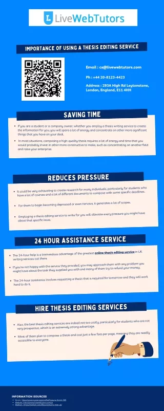 ance of using a thesis editing service
