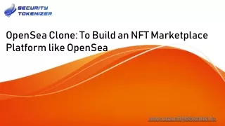 OpenSea Clone To Create an NFT Marketplace like OpenSea