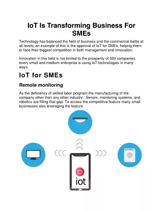 iot is transforming business for smes technology