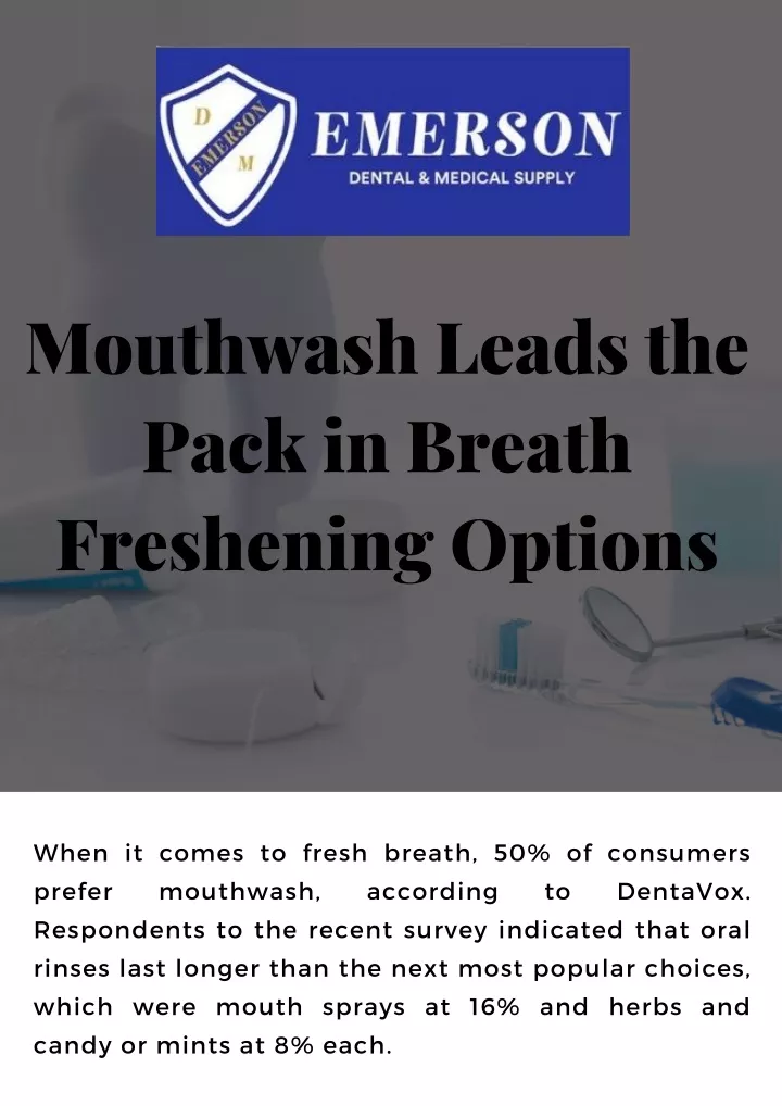 mouthwash leads the pack in breath freshening