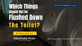 Which Things Should Not be Flushed Down The Toilet?