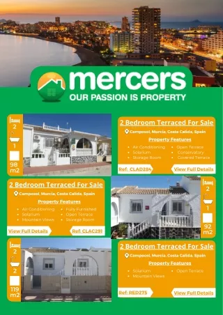 Property For Sale | Mercers Real Estate SL