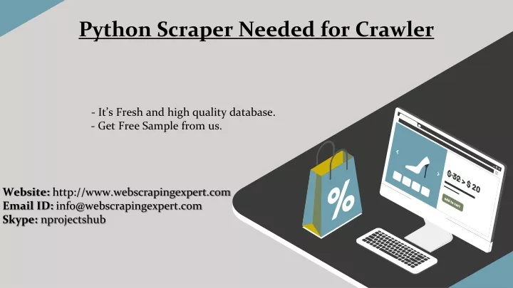 python scraper needed for crawler