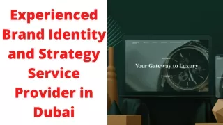 Experienced Brand Identity and Strategy Service Provide in Dubai