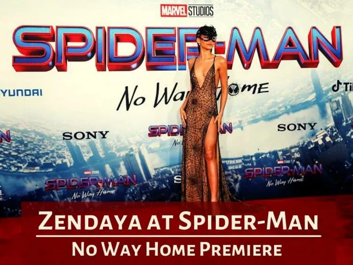 zendaya at spider man no way home premiere