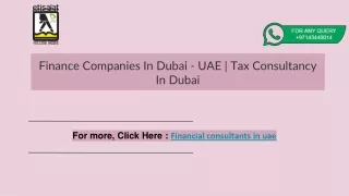Finance Consultants Companies | Finance Consultancy Services