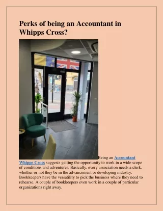 perks of being an accountant in whipps cross