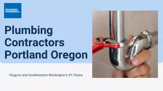 Plumbing Contractors Portland Oregon - Modern Plumbing