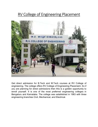 rv college of engineering placement rv college