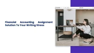 financial accounting assignment solution to your